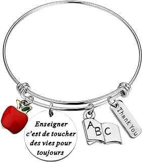 Image of French Teacher Appreciation Bracelet by the company bobauna.