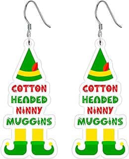 Image of Christmas Dangle Earrings by the company BooNique Fashion.