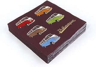 Image of VW Bus Motif Napkins by the company BRISA Inc..