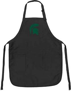 Image of Broad Bay Michigan State Aprons Michigan State w/Pockets Grilling Gift Him Her Men by the company Broad Bay.