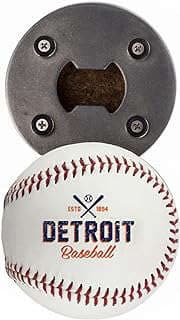 Image of Baseball Leather Magnetic Bottle Opener by the company Buffalo BottleCraft.