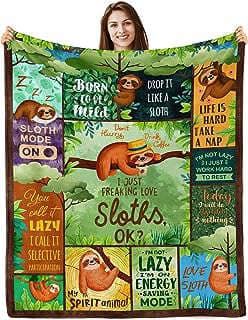 Image of Sloth Themed Blanket by the company Butonus.