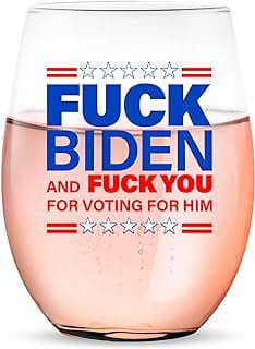 Image of Political Statement Wine Glass by the company BYOB Designs.