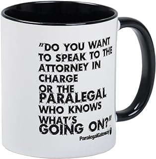 Image of Paralegal Text Coffee Mug by the company CafePress.