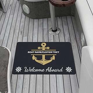 Image of Custom Boat Welcome Mat by the company Camtasi-Store.