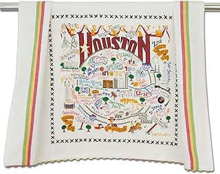 Image of Houston Themed Dish Towel by the company Catstudio.