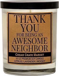 Image of Neighbor Housewarming Funny Candle by the company Cedar Crate Market.