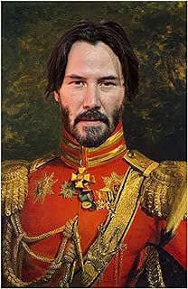 Image of Keanu Reeves Canvas Print by the company Celeb Prayer Candles.