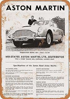 Image of Vintage Aston Martin Metal Sign by the company Chen Xiurong.