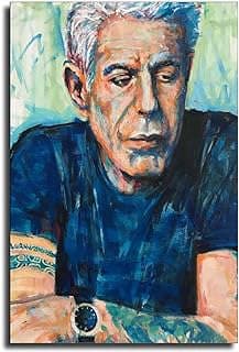 Image of Graffiti Anthony Bourdain Canvas Poster by the company CHENZHOU.