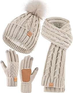 Image of Winter Hat Scarf Gloves Set by the company chuanyushangmao.