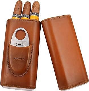 Image of Leather Cigar Case with Cutter by the company cigar case club.