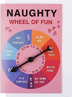 Image of Naughty Wheel Card by the company CJ&M.