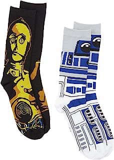 Image of C-3PO R2-D2 Crew Socks by the company Coast City Styles.
