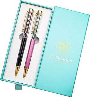 Image of Gemstone Crystal Pen Set by the company Conscious Items.