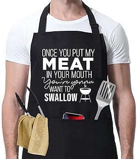 Image of Funny Men's BBQ Apron by the company Coolife USA Direct.