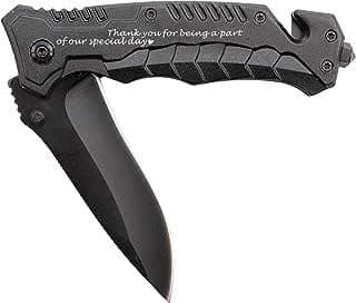 Image of Engraved Black Pocket Knife by the company Corfara.