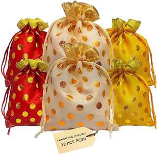 Image of Organza Potli Gift Bags by the company Crafts'man India.