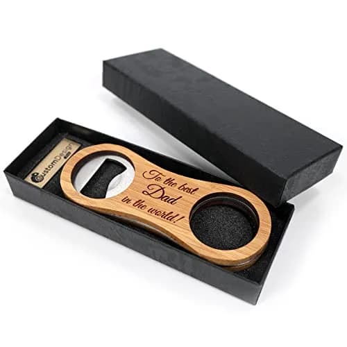 Image of Bamboo Bottle Opener by the company CustomDesign.Shop.