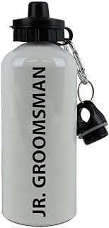 Image of Jr. Groomsman White Water Bottle by the company CustomGiftsNow.