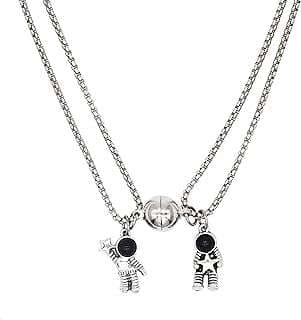 Image of Couples Matching Astronaut Necklaces by the company Dalin-US.