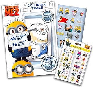 Image of Minions Coloring Book Stickers by the company Decade West.