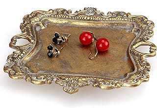 Image of Gold Vintage Jewelry Tray by the company Deceram.