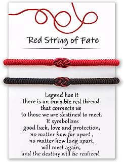 Image of Couples Red String Bracelets by the company DESIMTION Jewelry.