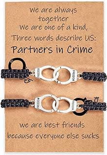 Image of Friendship Handcuff Bracelets Set by the company DESIMTION Jewelry.