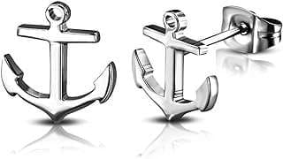 Image of Anchor Stud Earrings by the company DianaL Boutique.