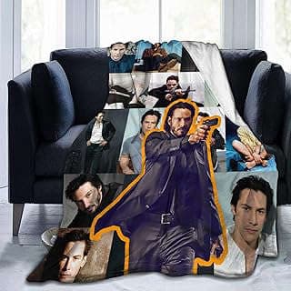 Image of Keanu Reeves Flannel Blanket by the company DJVFSS.