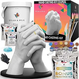 Image of Couples Hand Casting Kit by the company Dylan & Rylie.