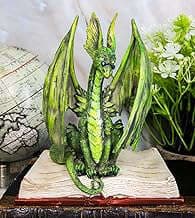 Image of Green Dragon Statue by the company Ebros Gift.