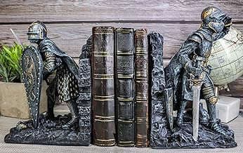 Image of Medieval Knight Bookends Set by the company Ebros Gift.