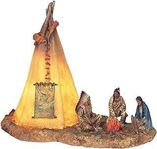 Image of Native American Tipi Statue by the company Ebros Gift.