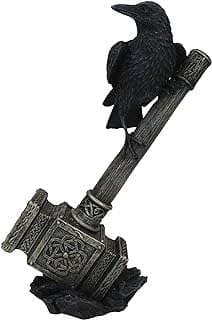 Image of Odin Ravens Hammer Figurine by the company Ebros Gift.