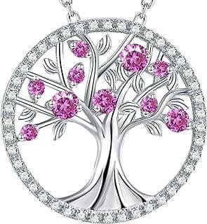 Image of Birthstone Tree of Life Necklace by the company Elda Direct.