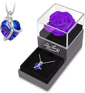 Image of Preserved Rose Necklace by the company ELESHOW Store.