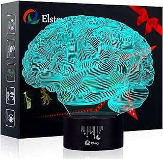 Image of Brain-shaped LED Night Light by the company Elstey.