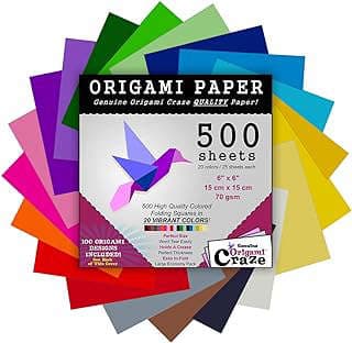 Imagen de Papel Origami 500 Hojas de la empresa Emagine Products, USA.