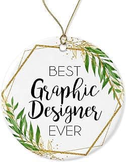 Image of Graphic Designer Christmas Ornament by the company Emily gift.