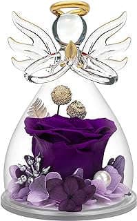 Image of Preserved Rose in Glass Angel by the company ENCAVY.
