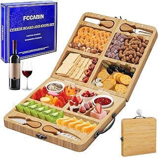Image of Foldable Bamboo Cheese Board Set by the company Eternal Karler.