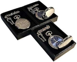 Image of Engraved Pocket Watches Set by the company Eternity Engraving.