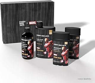Image of Marvel-themed grooming kit by the company Every Man Jack..