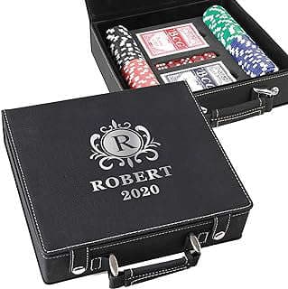 Image of Personalized Poker Set by the company EZ CUSTOM GIFT.
