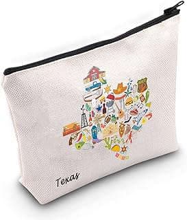 Image of Texas-themed Cosmetic Bag by the company FAADBUK.