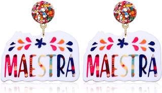 Image of Teacher Themed Acrylic Earrings by the company FASHION-DAY.