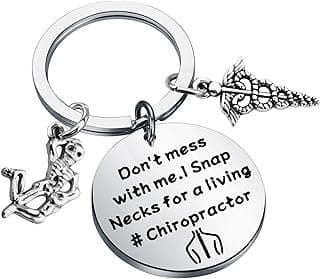 Image of Chiropractor Themed Keychain by the company FEELMEM JEWELRY.