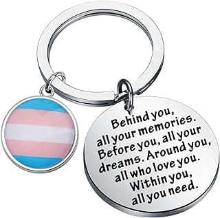 Image of LGBTQ Pride Keychain by the company FEELMEM JEWELRY.